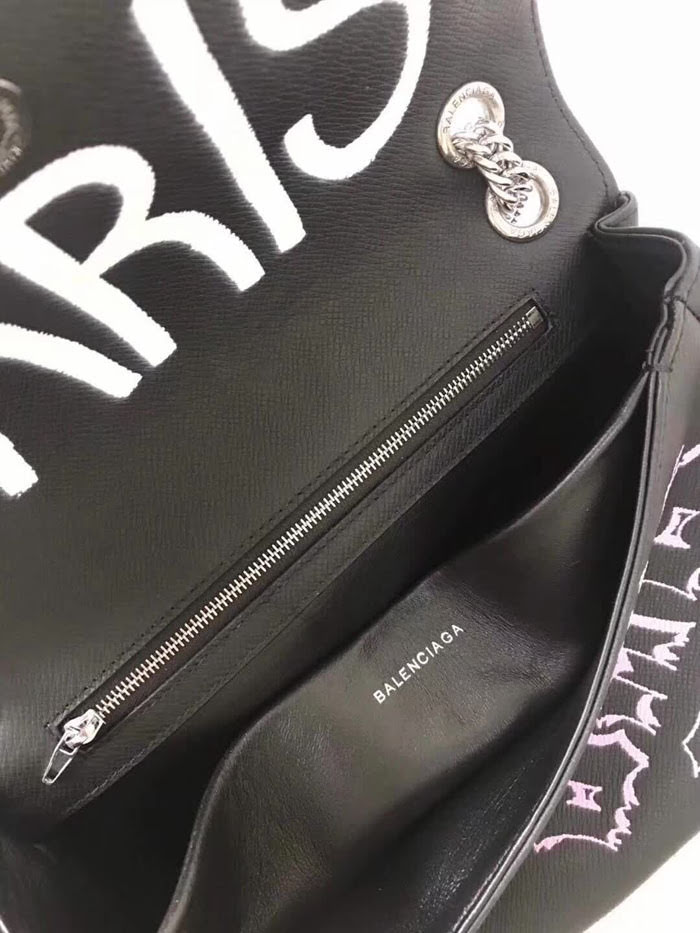 BALENCIAG巴黎世家 BB新款塗鴉包 小斜挎包  BL1406